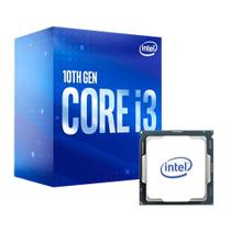 Processador Intel Core i3 10100F 3.60GHz 4.30GHz Turbo 10ª Geração 4Cores 8Threads LGA 1200 Sem Vídeo BX8070110100F
