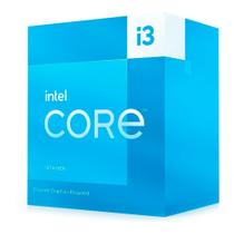 Processador Intel Core i3-13100F, 3.40 GHz (Turbo 4.50 GHz), 4 Núcleos, 12MB Cache, TDP 60W, LGA 1700, 13ª Geração, Box Processador Intel Core i3-13100F, 3.40 GHz (Turbo 4.50 GHz), 4 Núcleos, 12MB Cache, TDP 60W, LGA 1700, 13ª Geração, Box