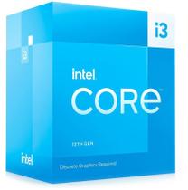 Processador Intel Core i3-13100F, 4.5GHz Max Turbo, Cache 12MB, 4 Núcleos, 8 Threads, LGA 1700 Processador Intel Core i3-13100F, 4.5GHz Max Turbo, Cache 12MB, 4 Núcleos, 8 Threads, LGA 1700
