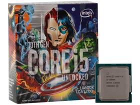Processador Intel Core i5 10600K Avengers Edition - 4.10GHz 4.80GHz Turbo 12MB
