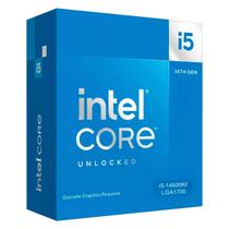 Processador Intel Core i5-14600KF Socket LGA 1700 14 Core 20 Threads 3.5GHz e 5.3GHz Turbo Cache 24MB