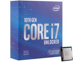 Processador INTEL Core I7-10700KF LGA 1200 BX8070110700KF OCTA Core 3,80GHZ 16MB Cache S/ Video e S/ Cooler LGA1200