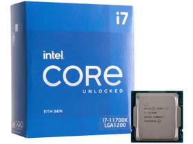 Processador Intel Core i7-11700K 11ª Geração, 3.6 GHz (4.9GHz Turbo), Cache 16MB, Octa Core, LGA 1200, Vídeo Integrado - BX8070811700K Processador Intel Core i7-11700K 11ª Geração, 3.6 GHz (4.9GHz Turbo), Cache 16MB, Octa Core, LGA 1200, Vídeo Integrado - BX8070811700K