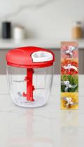 Processador Manual Alimentos 5 Lâminas 900ml Inox