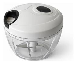 Processador Manual E Moedor De Frutas Alho Temperos Cebola id2-Branco