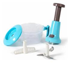 Processador Manual Fatiador 700ml Sem Energia Com Corte Rápido Inox Processador Manual Fatiador 700ml Sem Energia Com Corte Rápido Inox