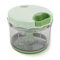 Processador Manual Picador Triturador Moedor Legumes Vegetais Frutas E Carne Com Recipiente 1L ZOLELE A368