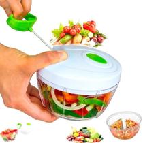Processador manual Triturador Temperos e Legumes c3 lâminas