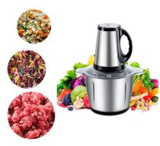 Processador Moedor Elétrico Inox Corta Carne Legumes Premium Processador Moedor Elétrico Inox Corta Carne Legumes Premium
