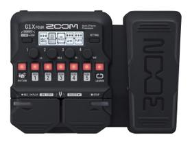 Processador Multiefeitos de Guitarra Zoom G1X Four com Pedal de Expressão