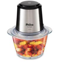 Processador Philco Inox Glass 1,2L 350W Função Pulsar PPS01I 220V