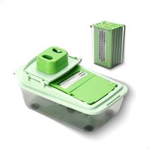 Processador Ralador De Cozinha Multiuso 25 Em 1 Cortador Fatiador De Frutas Legumes Lâminas de Aço Inox 1,3L ZOLELE B413
