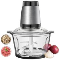 Processador Triturador Alimentos Vidro Inox Elétrico 2L 500W