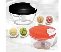 Processador Triturador De Alimentos Manual 5 Lâminas 500mL Alho Cebola