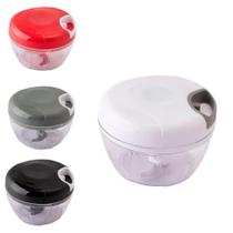 Processador Triturador Manual de Alimentos 500ml Descascador E Fatiador 5 Em 1