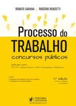 Processo Do Trabalho Para Concursos Públicos - 17ª Edição (2022) - JusPodivm