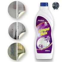 ProClean Limpador de Box 300ml Limpa, Remove Manchas e Dá Brilho a Vidros e Blindex ProClean Limpador de Box 300ml Limpa, Remove Manchas e Dá Brilho a Vidros e Blindex