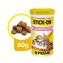Prodac Stick-On 60g ração peixe pastilhas gruda no vidro