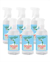 Produto de limpeza de produtos Rebel Green Fruit & Veggie Clean 500 ml, pacote com 6