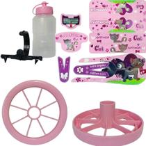 Produto Jogo Rodinha Avulsa (SEM HASTES OU PARAFUSOS) Para Bicicleta do aro 12 Nathor cor:ROSA