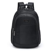 Produto Mochila Ozil Lisa Preta Trabalho Executiva Masculina Espaçosa 3 Bolsos 20L