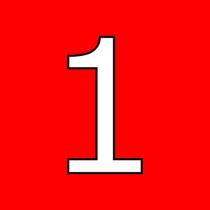 Produto Numeros de 1 a 6 - Vermelho - Complemento