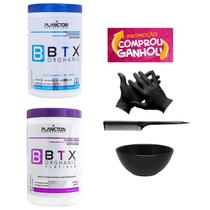 Produto para alisar Btx Orghanic 1kg + Btx Platinum 1kg Plancton