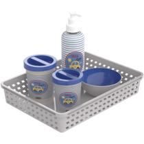 Produto para Bebe Decorado Carrinhos KIT Higiene - Plasutil