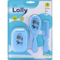 Produto para bebe kit banho tip top azul 3pcs. lolly