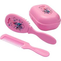 Produto para bebe kit banho tip top rosa 3pcs. - LOLLY