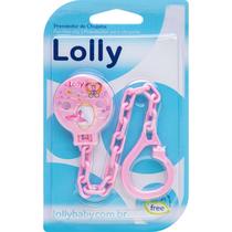 Produto para bebe prendedor de chupeta tip rosa lolly