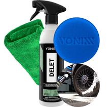 Produto Para Limpar Borrachas Pneus Plasticos Externo Motor Caixa de Rodas Delet Vonixx