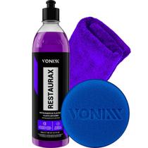 Produto Recuperado Restaurador Renovador de Plasticos do Carro Interno Externo Restaurax Vonixx 500ml