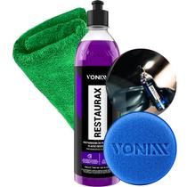 Produto Recuperado Restaurador Renovador de Plasticos do Carro Interno Externo Restaurax Vonixx 500ml