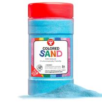 Produtos Coloridos Play Sand Hygloss Balde de 454g em azul claro