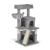 Produtos para animais de estimação Cat Tower Prevue Kitty Power Paws Comfy Grey Produtos para animais de estimação Cat Tower Prevue Kitty Power Paws Comfy Grey