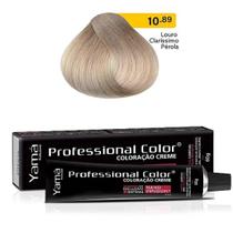 Professional Color Sem Amônia 10.89 Louro Clarissimo Pérola 60g - Yamá Professional Color Sem Amônia 10.89 Louro Clarissimo Pérola 60g - Yamá