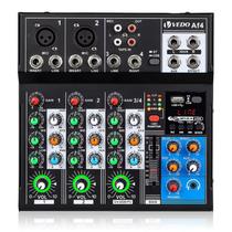 Profissional Mesa De Som Vedo AF4 4 Canais Phantom+ 48v Com Bluetooth Type-c Usb Profissional Mesa De Som Vedo AF4 4 Canais Phantom+ 48v Com Bluetooth Type-c Usb