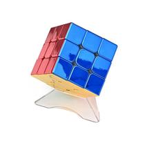 Profissional Shengshou 3X3 Magnético Metal Magic Speed Cube Stickerless Fidget Toy Electroplate