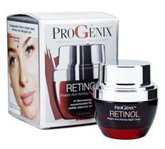 Progenix Profesional Skin Care Retinol Anti-Wrinkle Night creme para linhas finas, rugas profundas, pele danificada pelo sol. 1oz