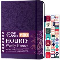 Programação horária do Planner Legend Planner PRO A4 Purple