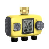 Programador De Irrigação Automático De 3 Saídas Para Jardim Com Controle Independente De Aspersores