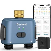 Programador de Irrigação Denvest WiFi de 2 Zonas com Controle por App e Voz