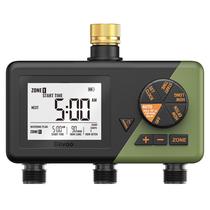 Programador de Irrigação Diivoo em Latão, 3 Zonas, Programável, para Uso Externo Programador de Irrigação Diivoo em Latão, 3 Zonas, Programável, para Uso Externo