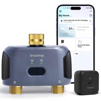 Programador de Irrigação Insoma 2 Zonas WiFi Latão com Voz Alexa