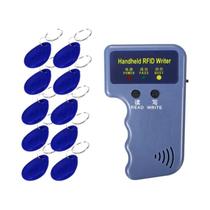 Programador Duplicador De Copiadora De Cartão RFID 125KHz Com 2pcs T5577 Etiquetas Regraváveis