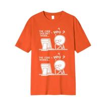Programador Engraçado Masculino Sistema Operacional Linux Casual Impressão Camiseta Moda Urbana