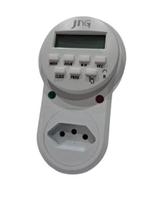 Programador horário plug tomada - jc- jhds - bivolt - (digital/programação diaria e semanal) - (cx. larga)