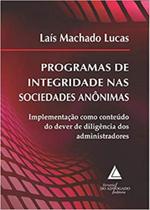 Programas De Integridade Nas Sociedades Anonimas -