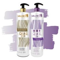Progressiva Blond Gold Free Souple Liss + Shampoo Anti Resíduos 2x1000ml